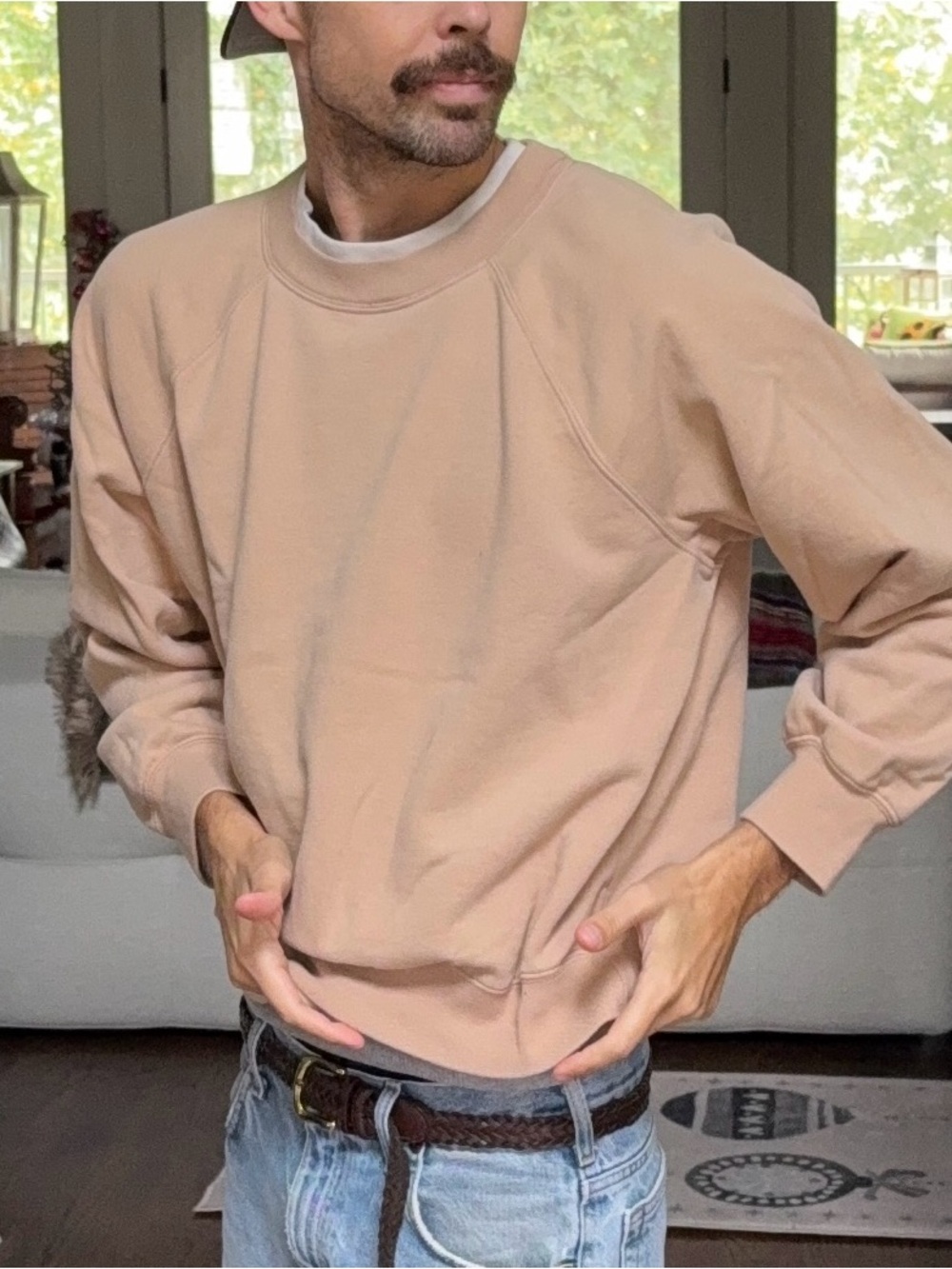 Abercrombie Soft Layered Crewneck Sweatshirt 🤎